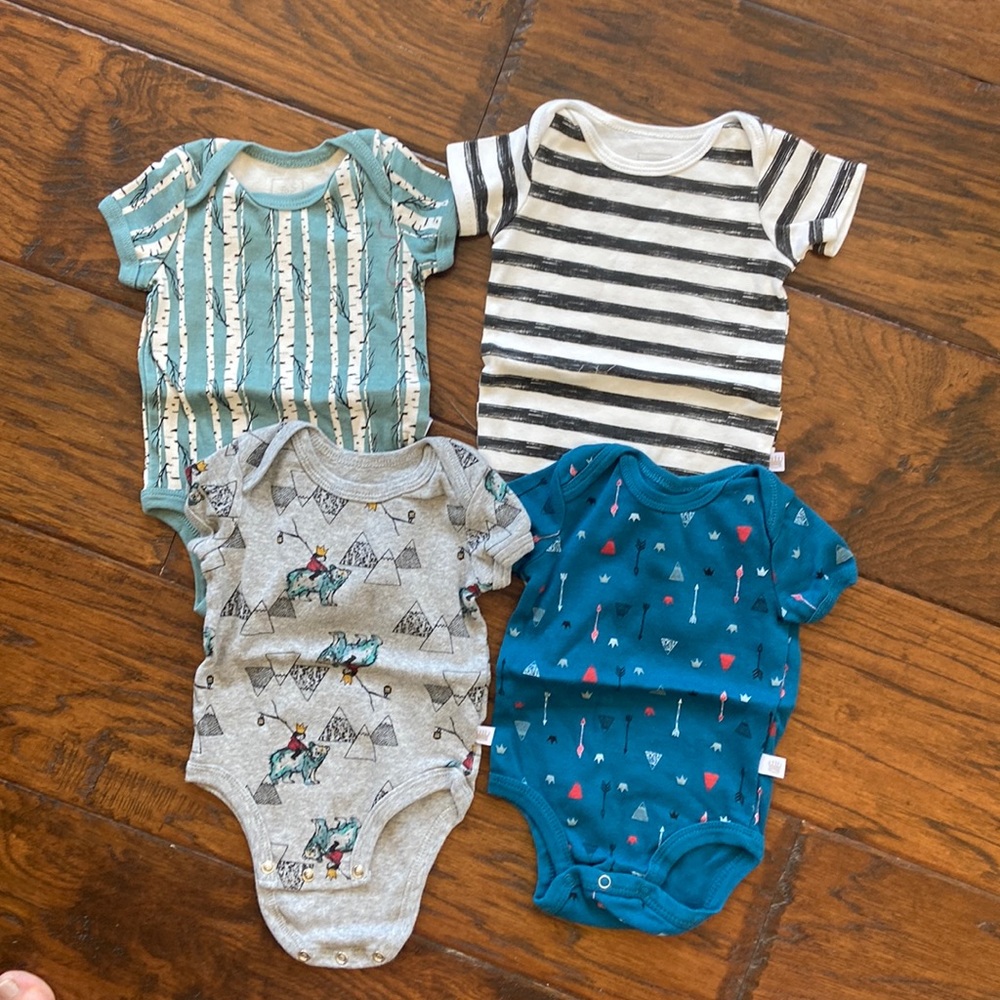 Lot of 4 Rosie pope baby onesies